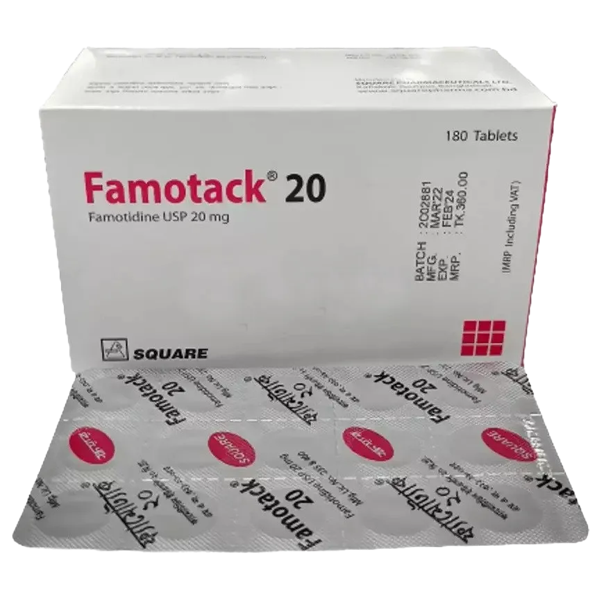 Famotack 20mg Tablet